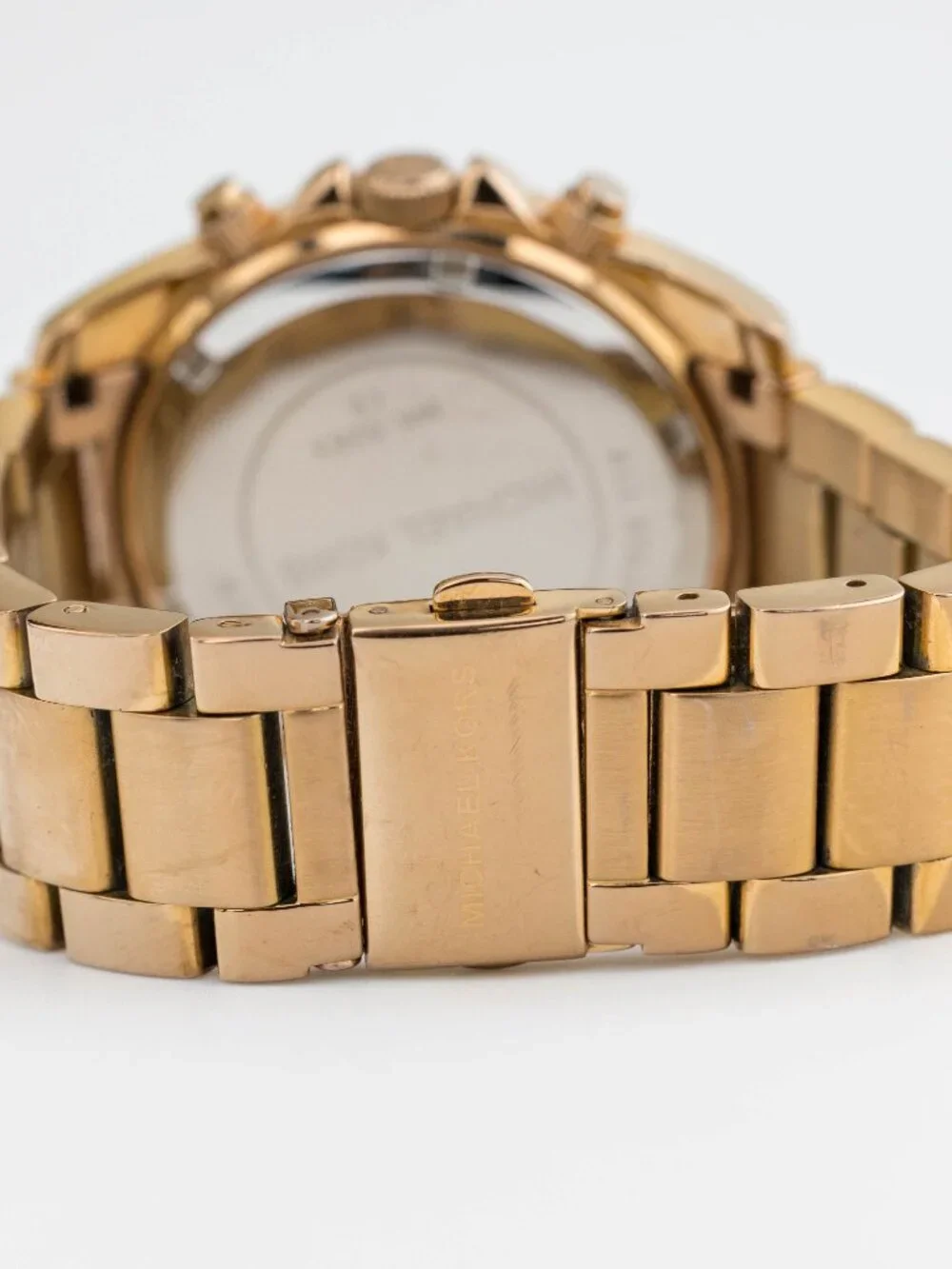Michael Kors MK-5263 Crystal Chronograph Quartz Analog Women's Watch New Battery